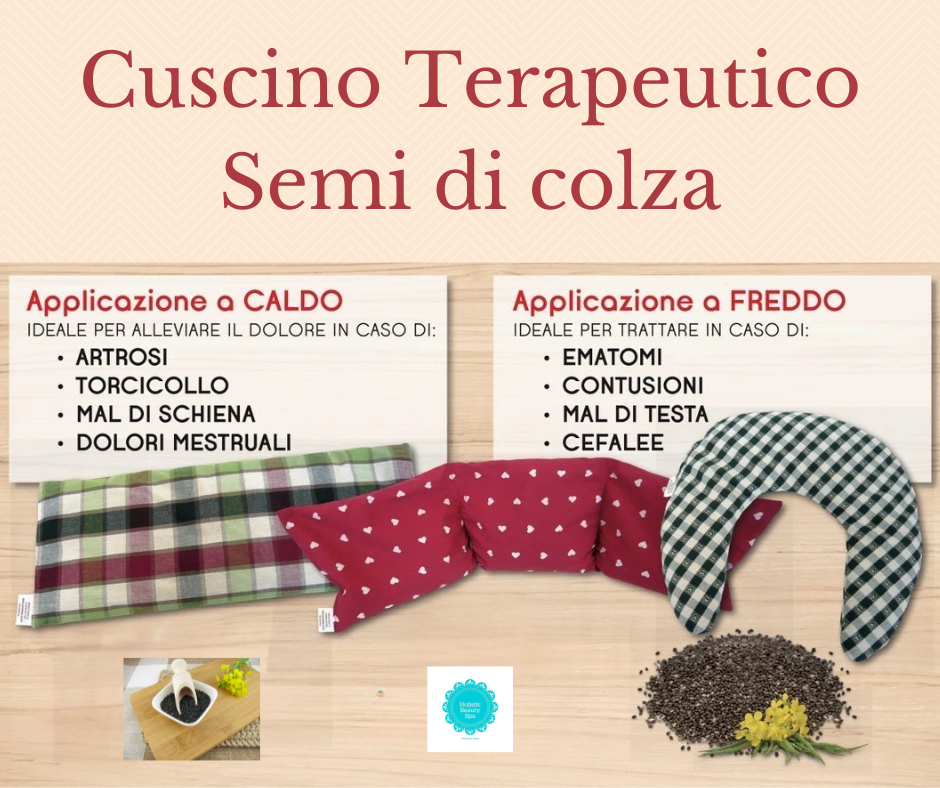 Cuscino per la cervicale ai semi di colza
