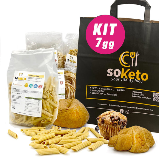KIT 7 giorni Dieta Chetogenica Facile con Prodotti Keto e Low Carb SoKeto