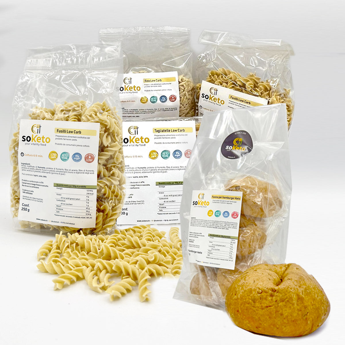 KIT 7 giorni Dieta Chetogenica Facile con Prodotti Keto e Low Carb SoKeto