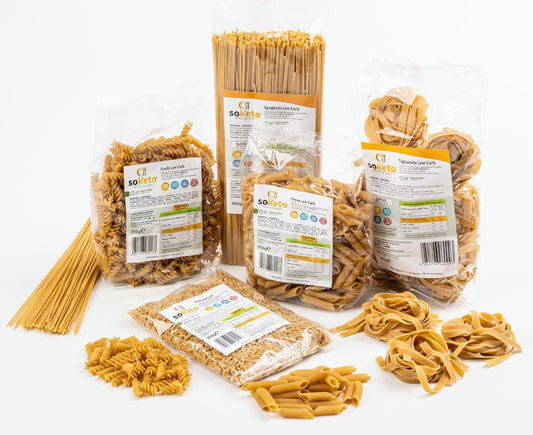 "BOX MIX PASTA" Pasta Low Carb e RISO per Dieta Keto | Proteica | 1% Zuccheri | 36% Proteine