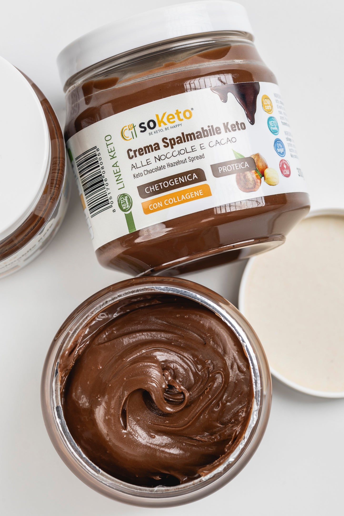 Crema spalmabile Keto alle Nocciole e Cacao 0% di Zuccheri - gr.300