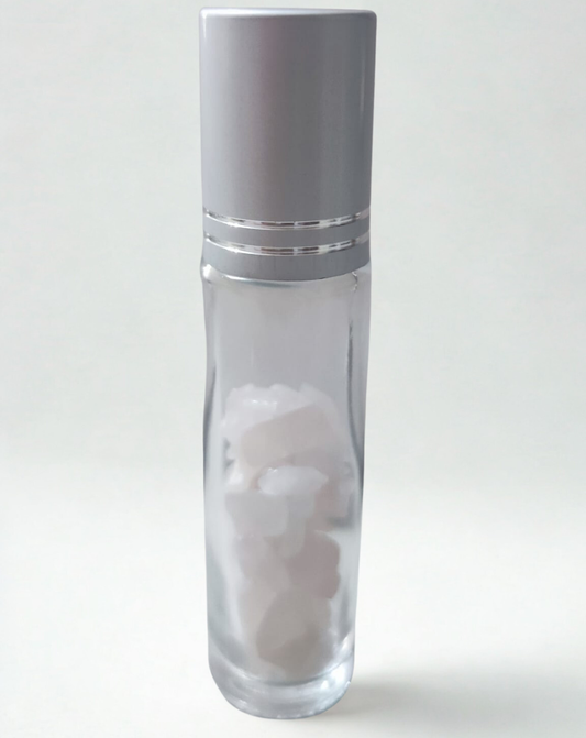 Roll-on con Pietre Naturali di Quarzo Rosa